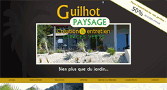 Desktop Screenshot of guilhotpaysage.com