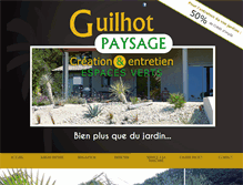 Tablet Screenshot of guilhotpaysage.com